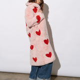 Queen Of Hearts Faux Coat