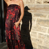 Mon Chéri Silk Strapless Dress