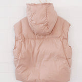 Minnie Puffer Vest in Peony