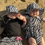 Zebra Linen Bucket Hat