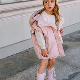 Minnie Puffer Vest in Peony