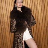 West End Coat in Leopard