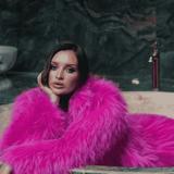 Aster Coat Shocking Pink  L