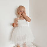 Tutu Singlet Dress in Snowflake