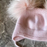 Double Pom Pom Beanie in Peony - Mode & Affaire