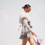 Plume Blush Feather Bolero - Mode & Affaire