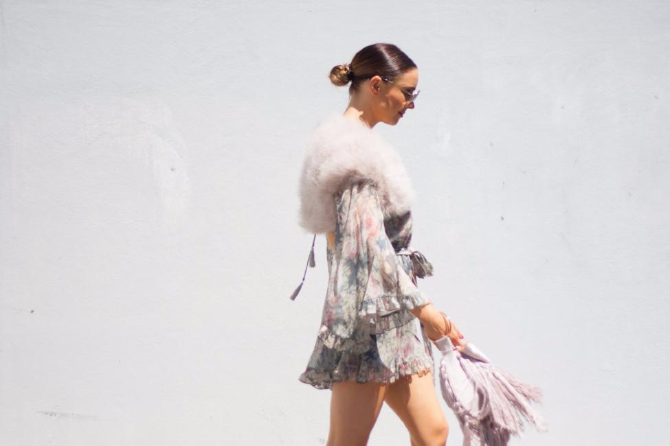 Plume Blush Feather Bolero - Mode & Affaire