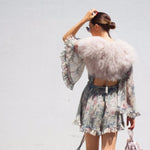 Plume Blush Feather Bolero - Mode & Affaire