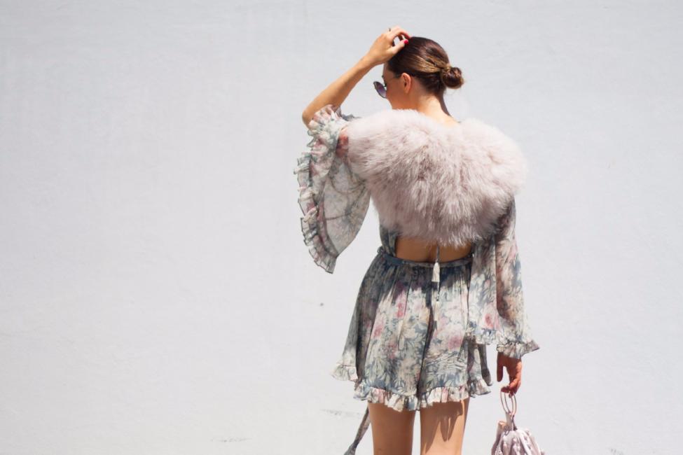 Plume Blush Feather Bolero - Mode & Affaire