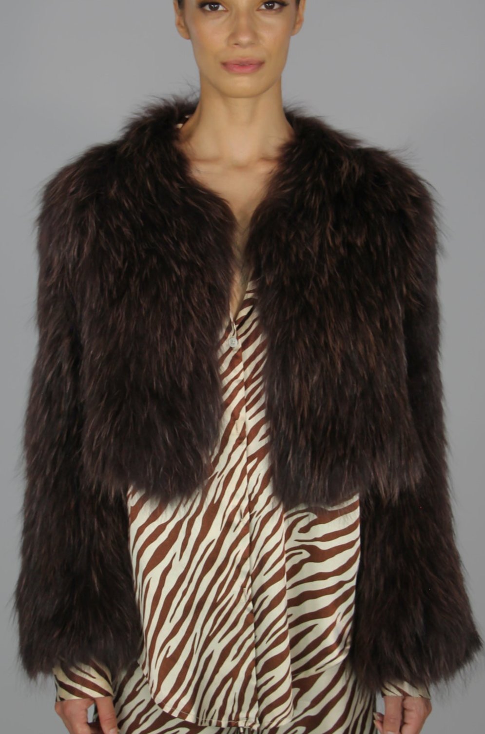 Elodie Jacket in Cocao - Mode & Affaire