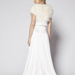 Plume Champagne Feather Bolero - Mode & Affaire