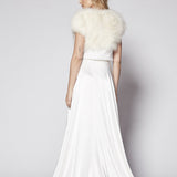 Plume Champagne Feather Bolero - Mode & Affaire
