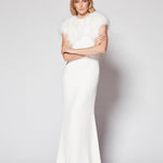Plume Bridesmaid Bolero in Snow - Mode & Affaire
