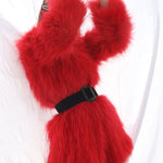 One More Dance Fluffy Jacket in Maraschino - Mode & Affaire