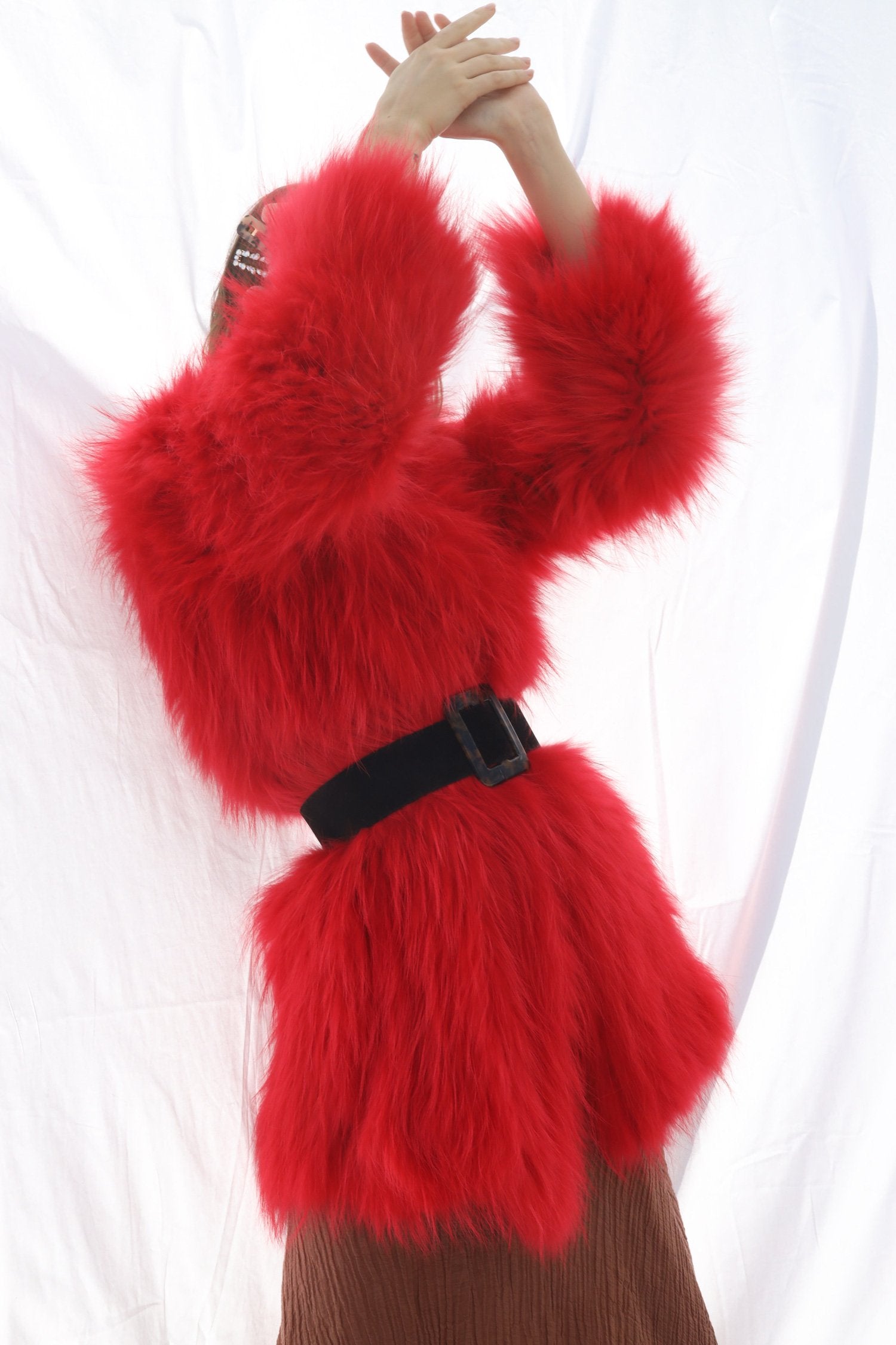 One More Dance Fluffy Jacket in Maraschino - Mode & Affaire