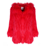 One More Dance Fluffy Jacket in Maraschino - Mode & Affaire