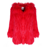 One More Dance Fluffy Jacket in Maraschino - Mode & Affaire