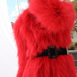 One More Dance Fluffy Jacket in Maraschino - Mode & Affaire