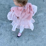 Kids Faux Fur Vest in Petal - Mode & Affaire