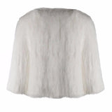Aimer White Bridal Cape in Snow - Mode & Affaire
