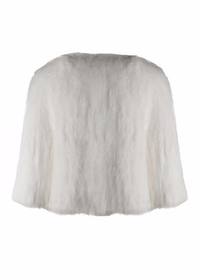 Aimer White Bridal Cape in Snow - Mode & Affaire