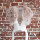 Plume Blush Feather Bolero - Mode & Affaire