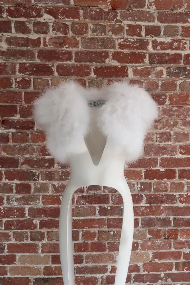 Plume Bridesmaid Bolero in Snow - Mode & Affaire