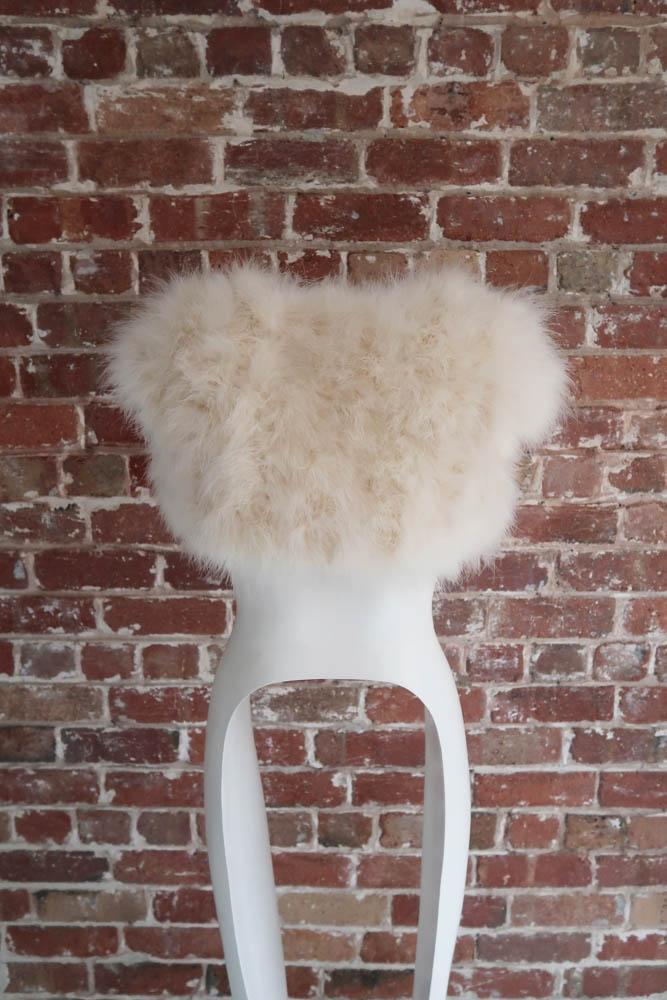 Plume Champagne Feather Bolero - Mode & Affaire