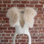 Plume Champagne Feather Bolero - Mode & Affaire